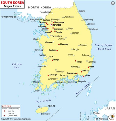 list of city in korea